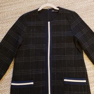 COPY - ZARA sz Med Womens Dress Plaid Body Shift Dress